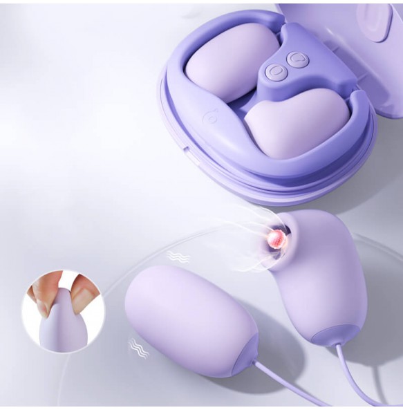 MizzZee - Shell Vibrating Egg (Chargeable - Purple)